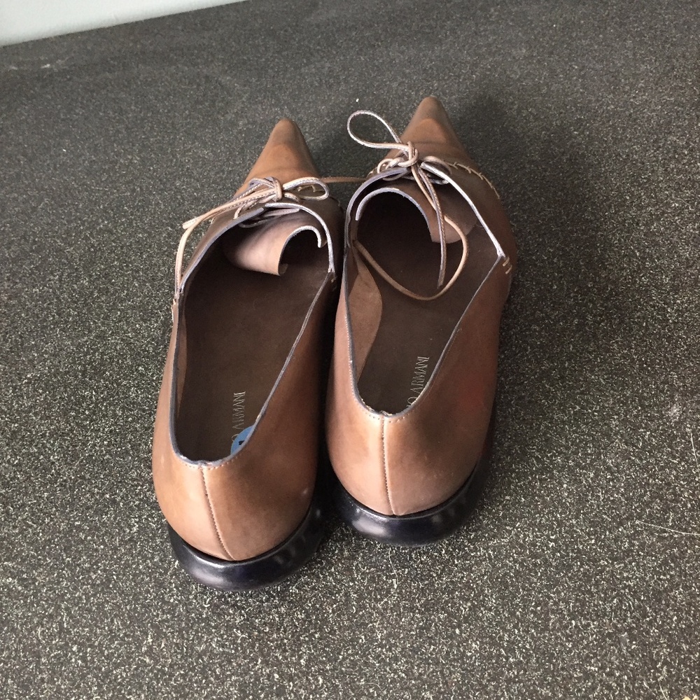 Giorgio Armani auth. beige Oxford shoes, NWT, EU 37 or US 6 - Picture 2 of 5
